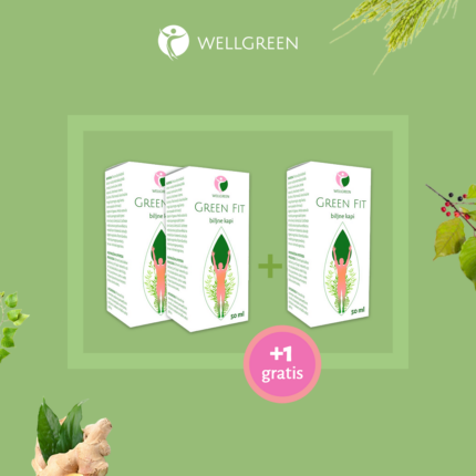 Green Fit biljne kapi za mršavljenje i detoksikaciju 2+1 gratis