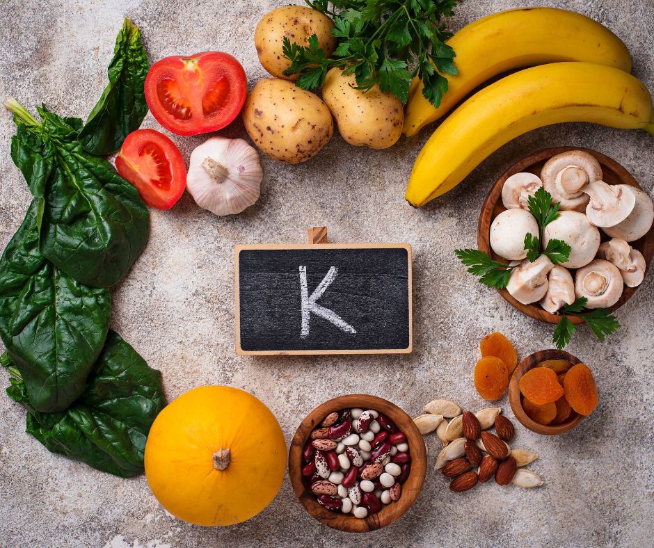 banane, krompir, spanać, paradajz, mahunarke, pečurke, beli luk, paradajz, bundeva - prirodni izvori kalijuma