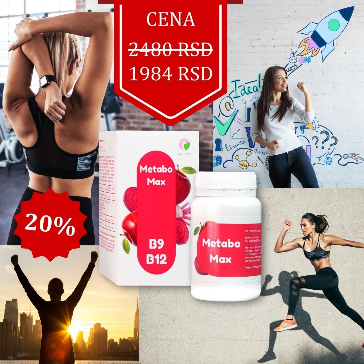 sportisti i uspešni ljudi, Metabomax kapsule, -20% na cenu